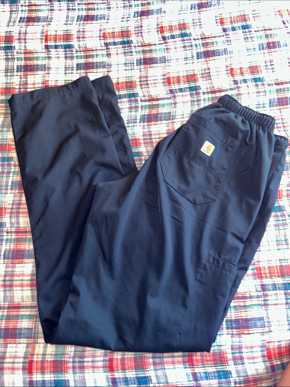 Carhartt Women's Navy Straight-Leg Scrub Pants